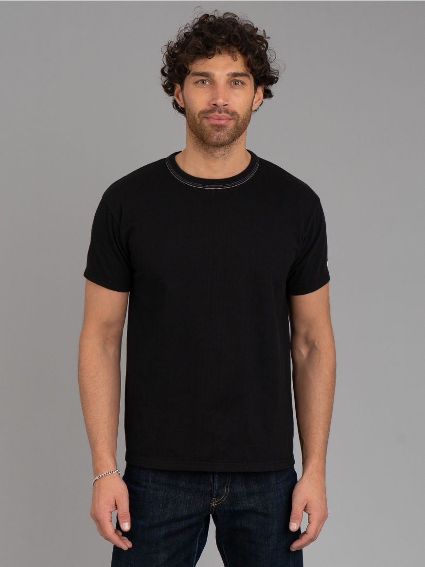 The Flat Head Plain Heavyweight T Shirt - Black