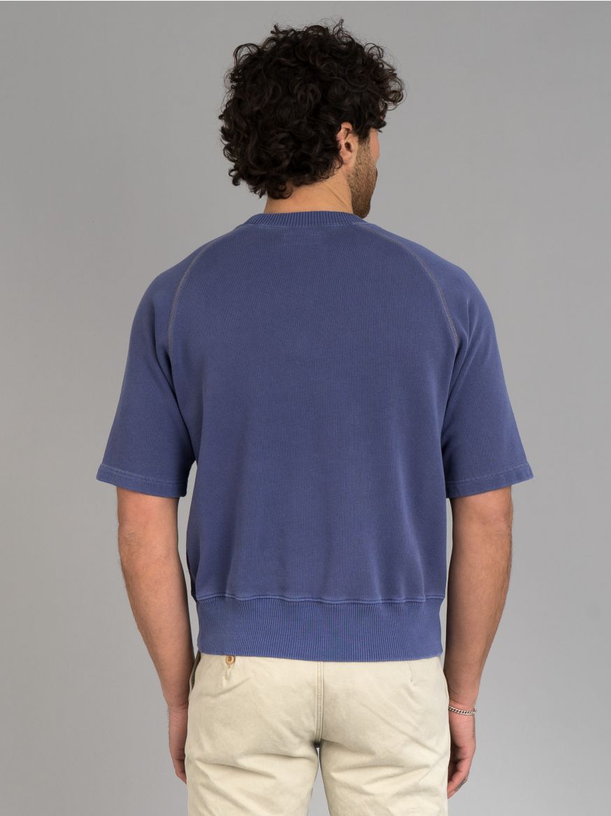 Merz b. Schwanen Short Sleeve Sweatshirt - Purple Blue