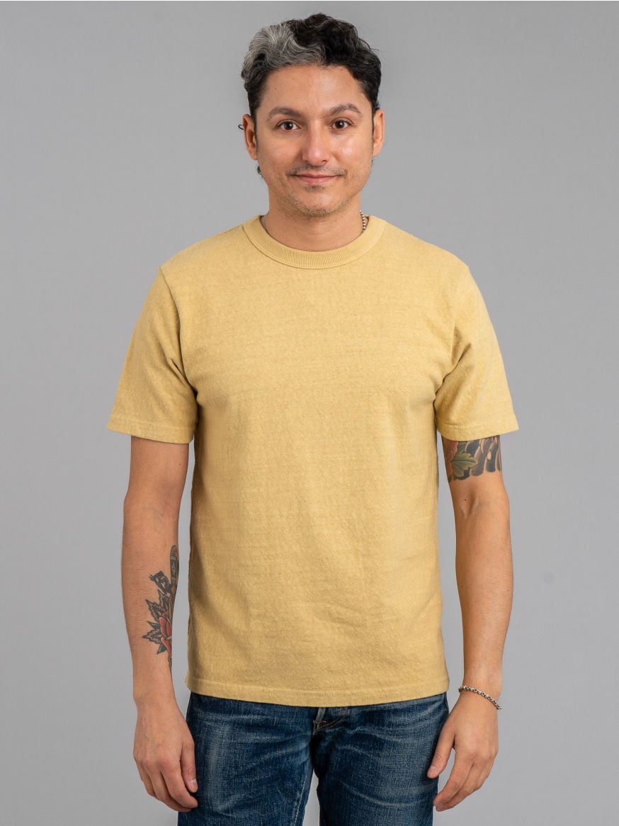 UES No.8 Slub Nep T Shirt - Yellow