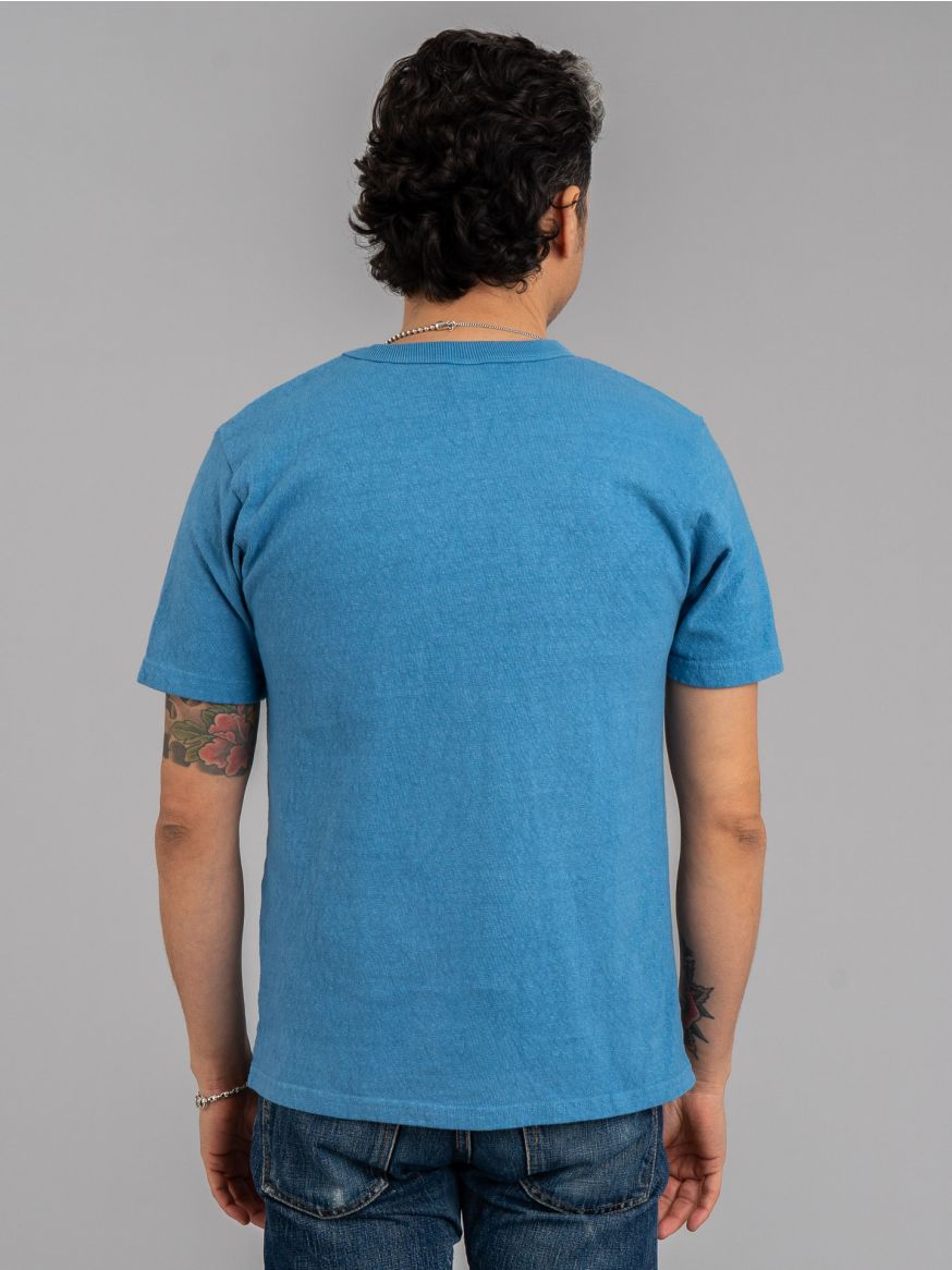 UES No.8 Slub Nep T Shirt - Blue