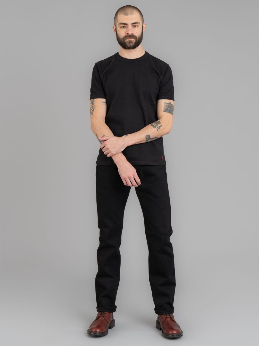 Iron Heart 21oz Superblack Selvedge Jeans IH-888S-SBG - Relaxed Tapered