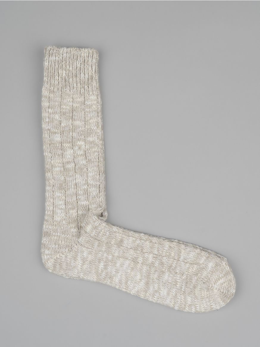 The Real McCoy’s Outdoor ‘Camp' Socks - Snow Grey