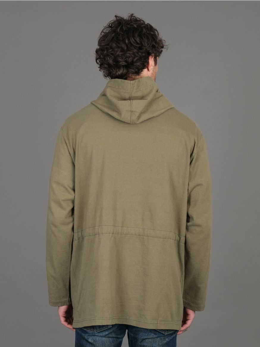 Stevenson Overall Vintage Jersey Fabric Anorak - Olive