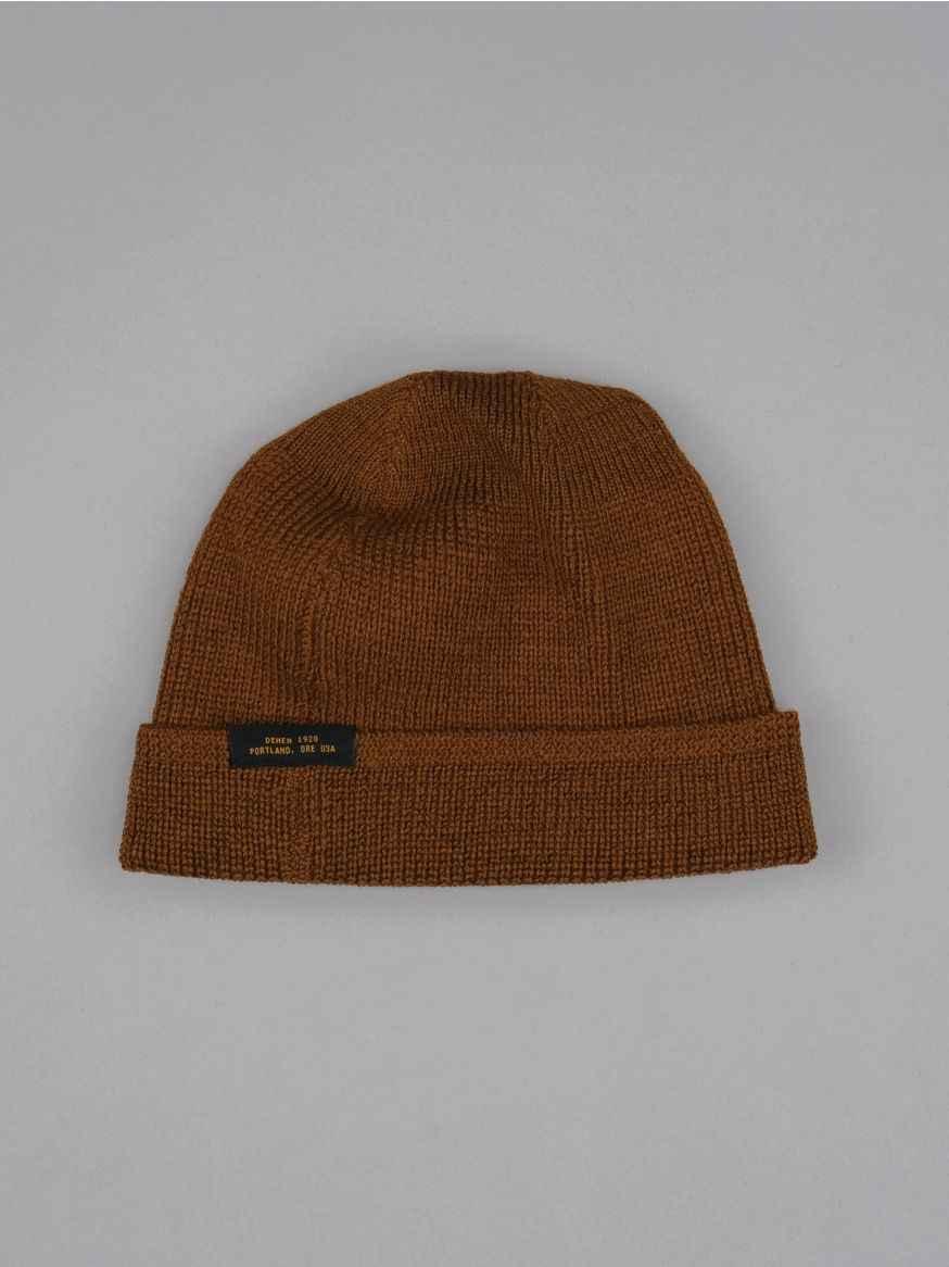 Dehen Wool Knit Watch Cap - Whiskey