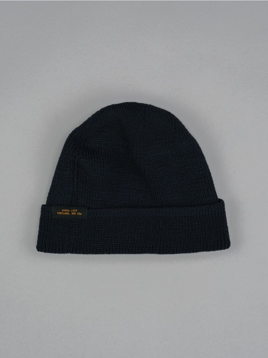 Dehen Wool Knit Watch Cap - Dark Navy