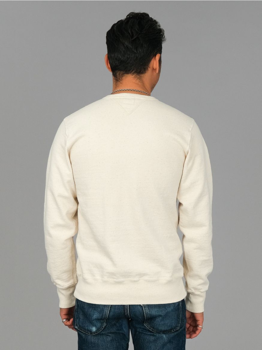 Samurai Japanese Cotton Slub Yarn Sweatshirt - Natural