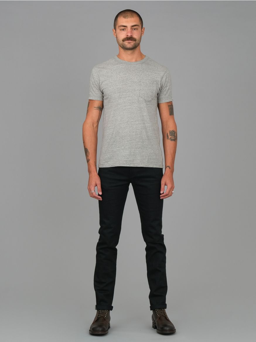 Hiut Denim Skinr Double Black  Selvedge Jeans - Limited Edition - Super Slim