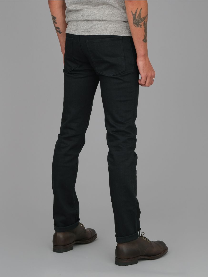 Hiut Denim Skinr Double Black  Selvedge Jeans - Limited Edition - Super Slim