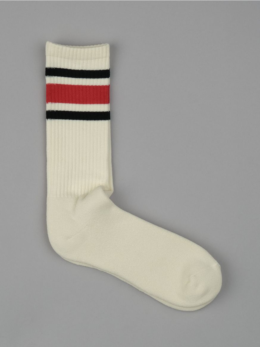 Decka 80s Skater Socks - Red