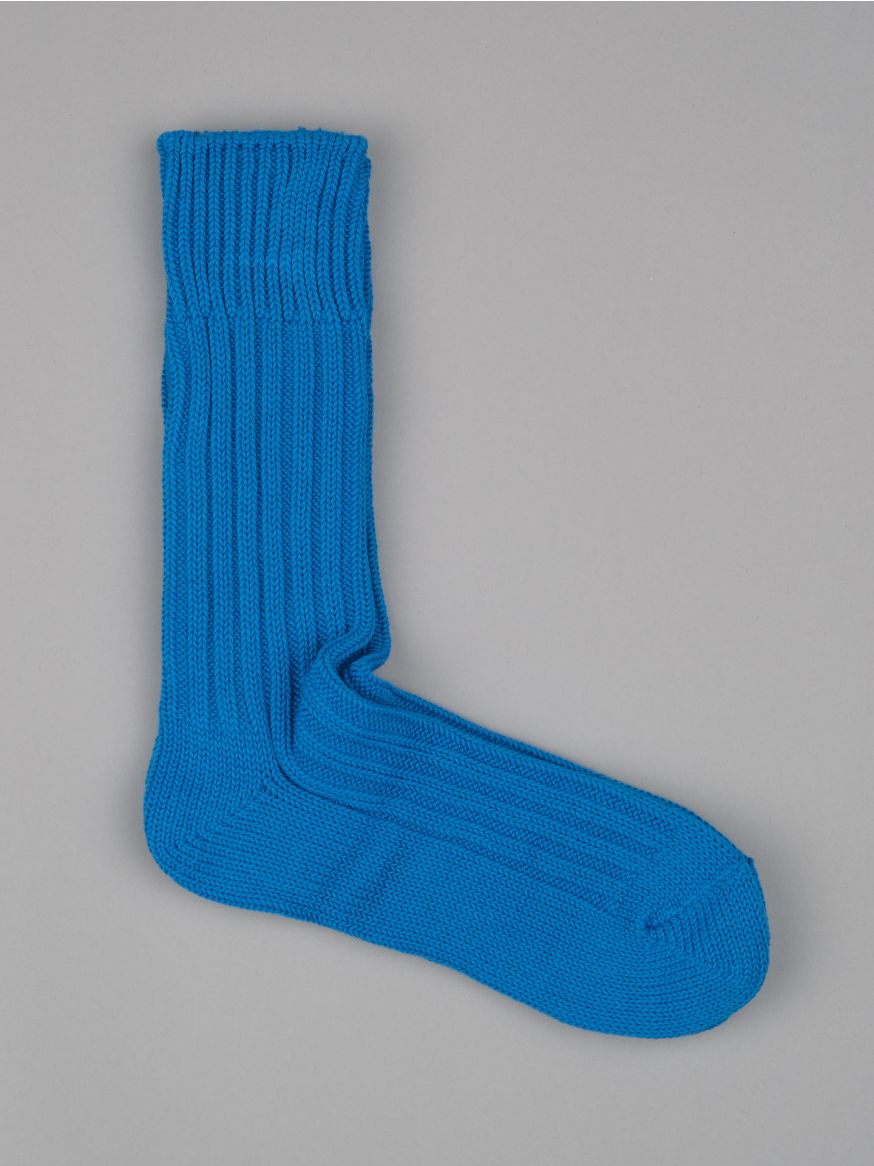 Decka Cased Heavyweight Plain Sock - Blue