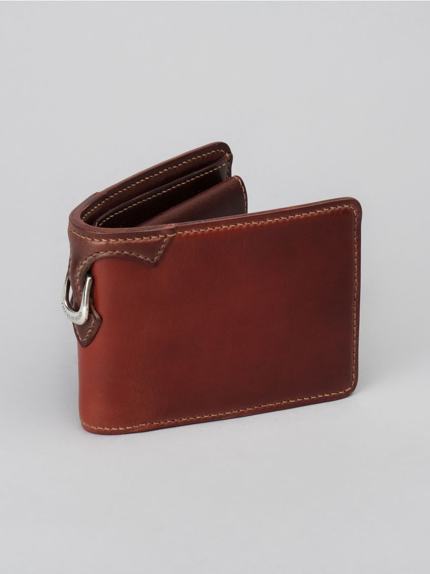 The Flat Head Shell Cordovan Small Wallet - Brown