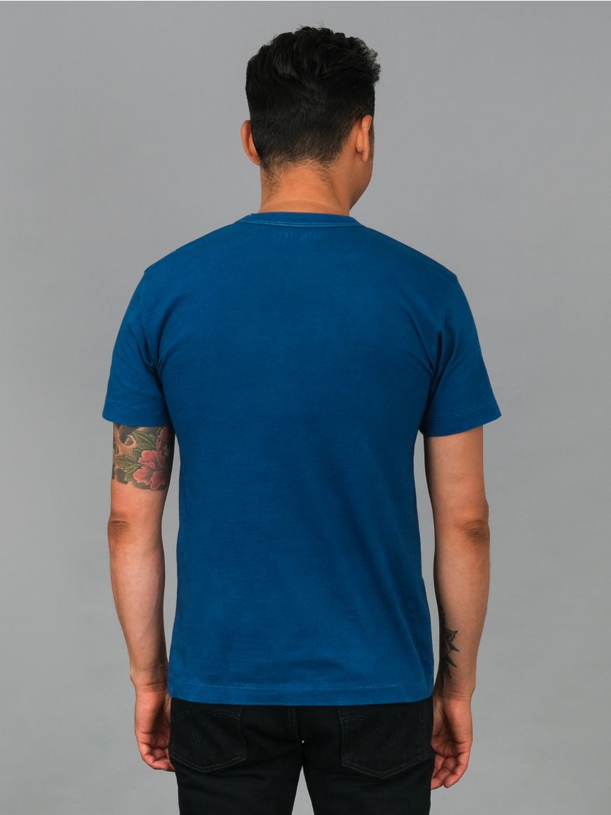 Utilitees Loopwheel Crew Neck T Shirt - Pure Indigo