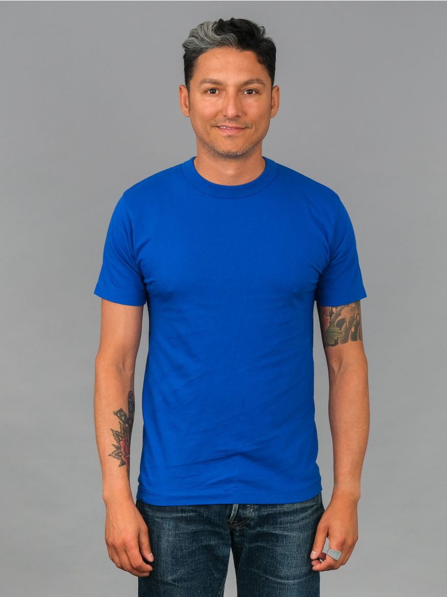 Utilitees Loopwheel Crew Neck T Shirt - Royal Blue