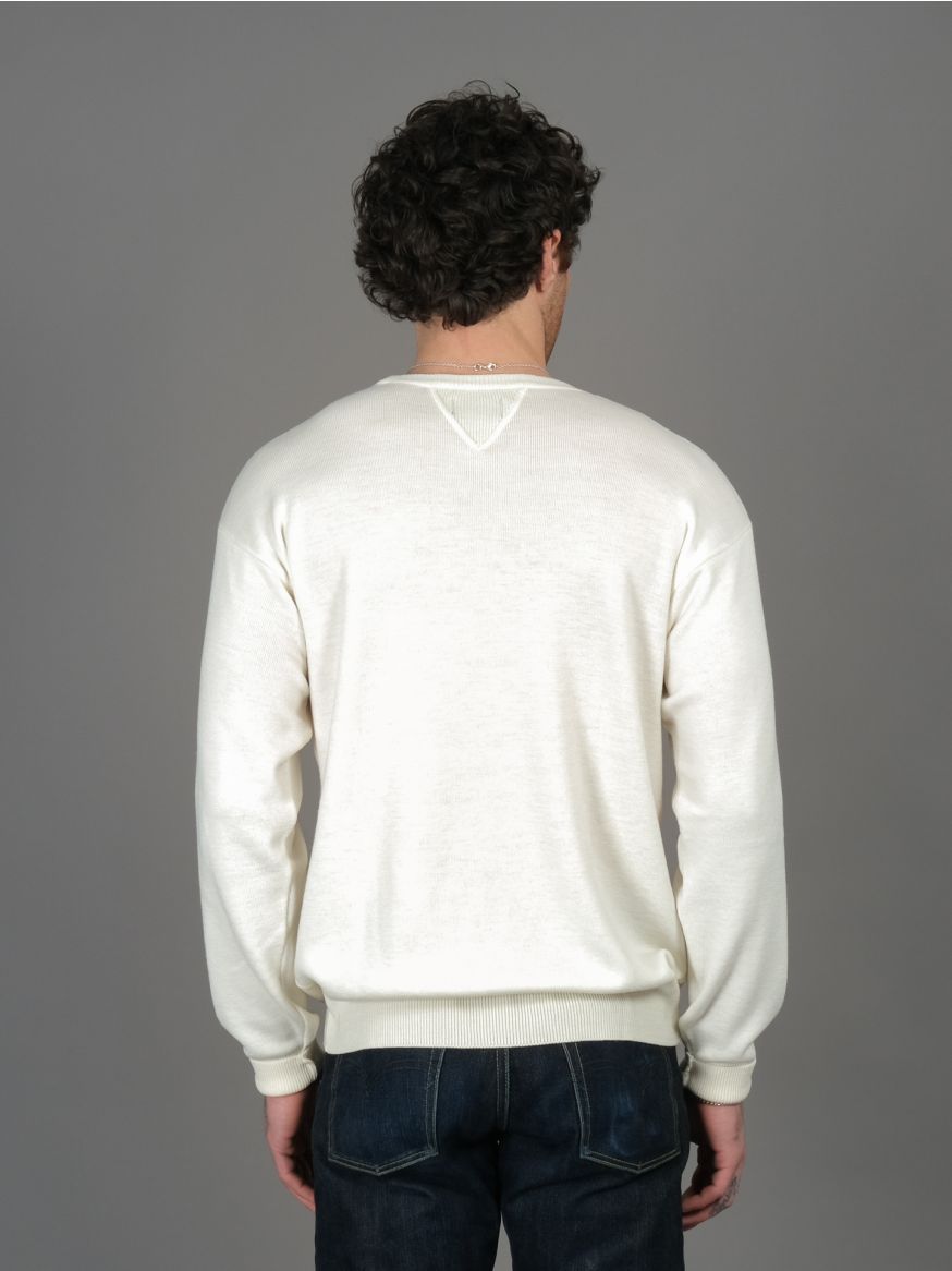 Stevenson Overall Knitted Merino Wool Sweater - Off-White