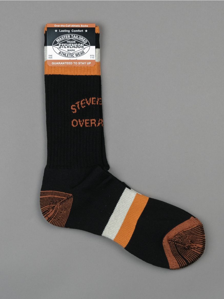 Stevenson Overall Over The Calf Athletic Socks - Black