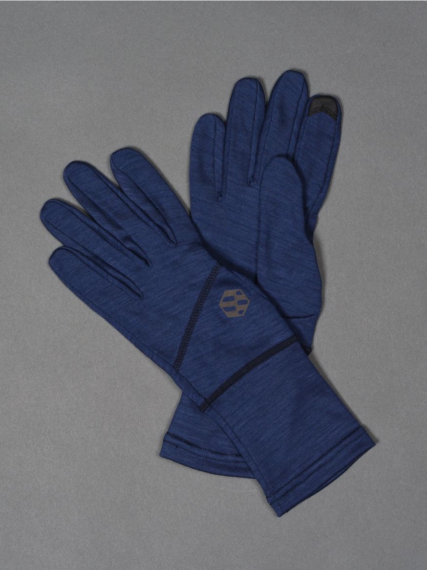 Handson Grip Merino Wool Hobo Glove - Navy