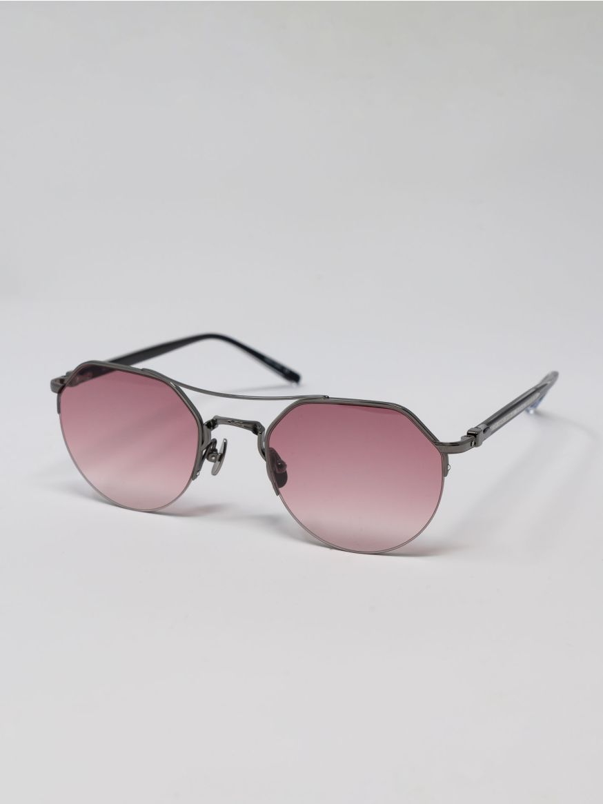 Matsuda M3141 Pantos Sunglasses - Ruthenium & Pink Gradient