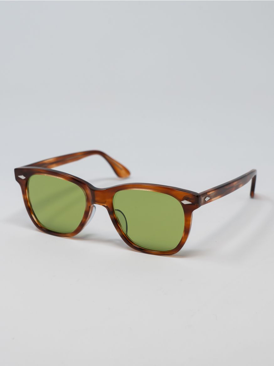 The Real McCoy’s Geyser Brown Frame Sunglasses - Green