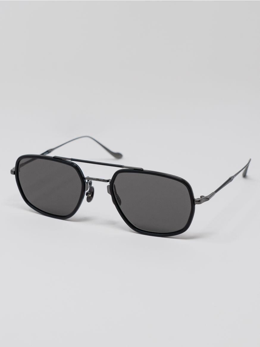 Matsuda M3123 Aviator Sunglasses - Ruthenium & Matte Black
