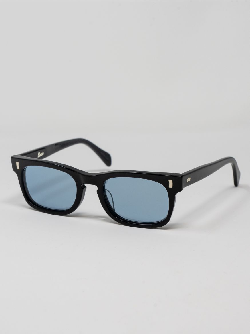 The Real McCoy’s Buco Charger Black Frame Sunglasses - Blue