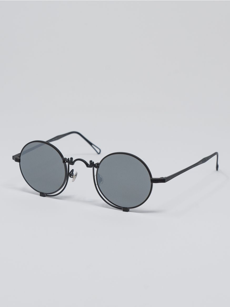 Matsuda 10601H Round Shape Sunglasses - Titanium Matte Black