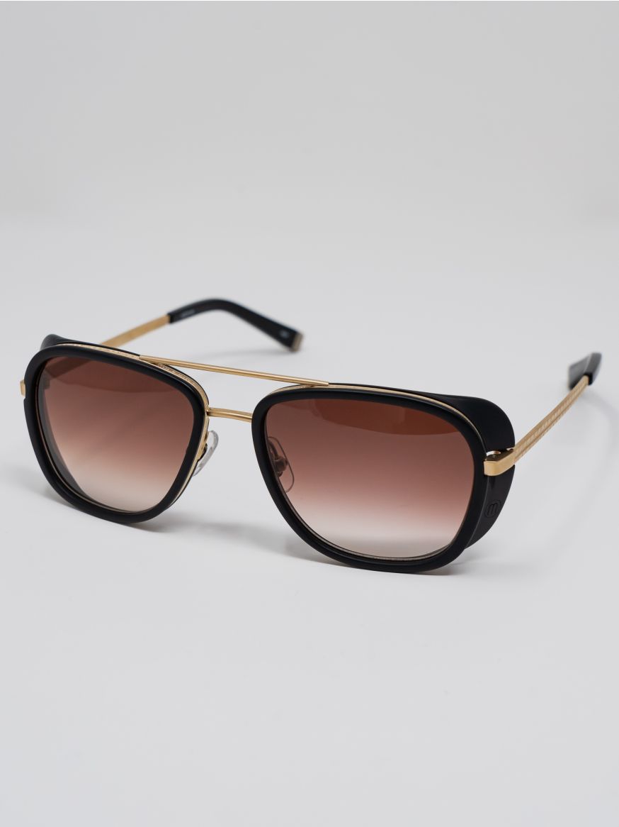 Matsuda M3023 Aviator Sunglasses - Matte Gold