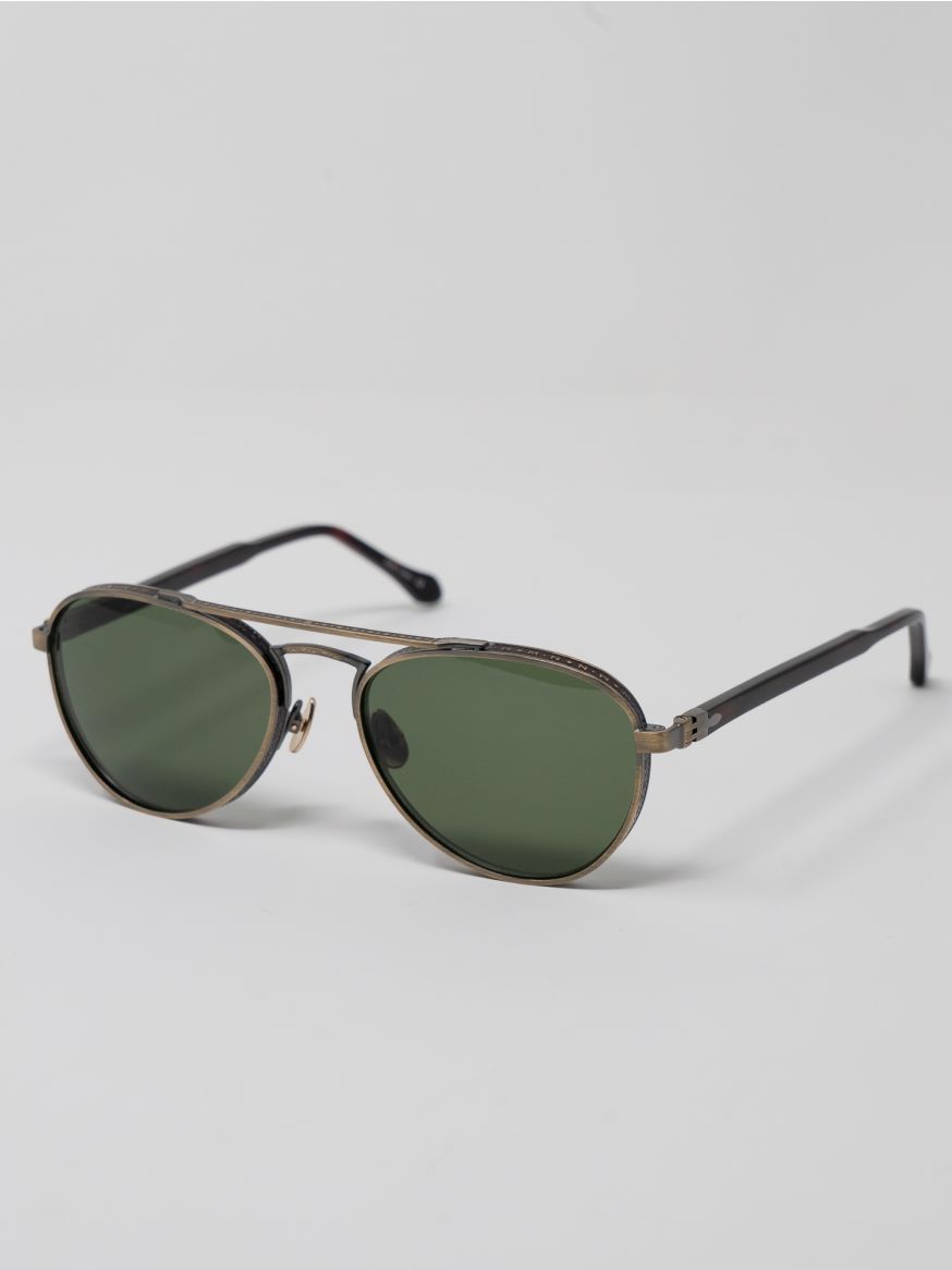 Matsuda M3116 Aviator Sunglasses - Antique Gold