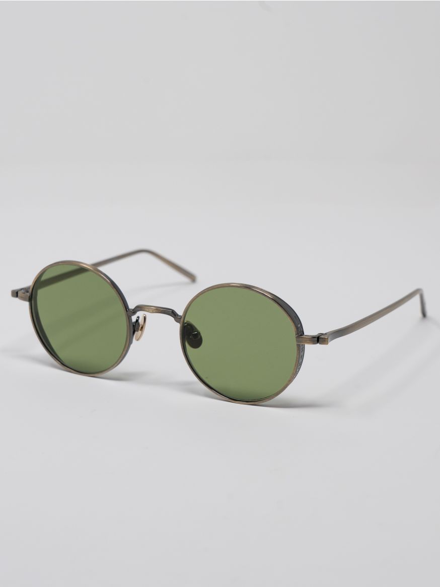 Matsuda M3087 Round Shape Sunglasses - Titanium Antique Gold