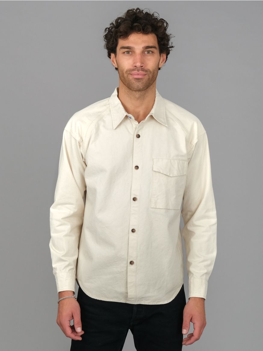 Seuvas 8oz Canvas Raglan Shirt - Natural