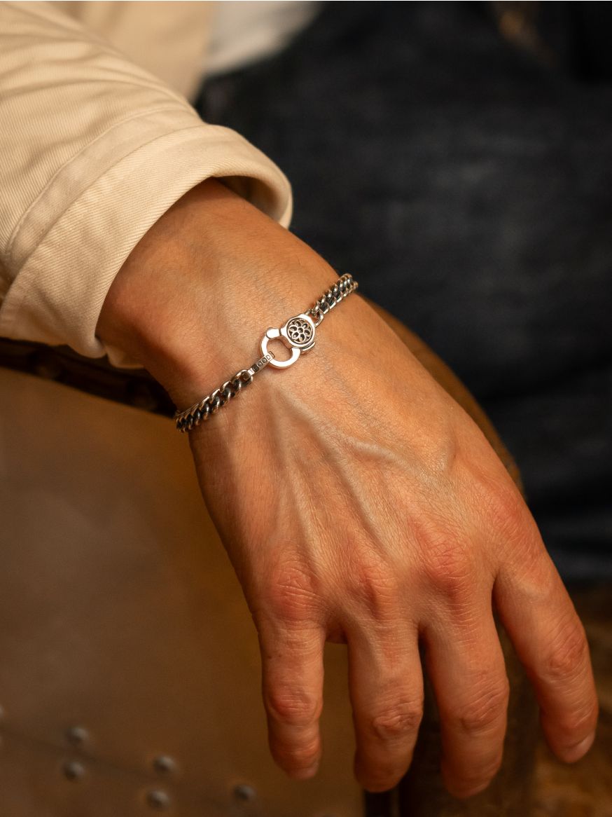 Good Art Sterling Silver Curb Chain Bracelet V2 - AA