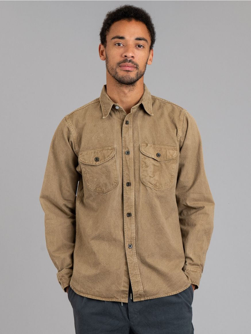 Seuvas 8oz Canvas Flap Work Shirt - Coffee