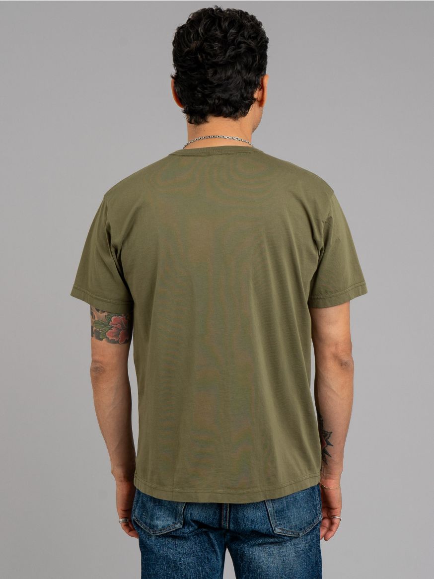 3sixteen Garment Dyed Pima T Shirt - Military Green