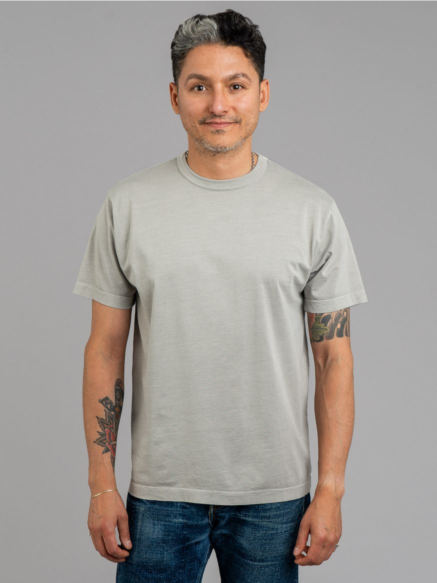 3sixteen Garment Dyed Pima T Shirt - Smoke