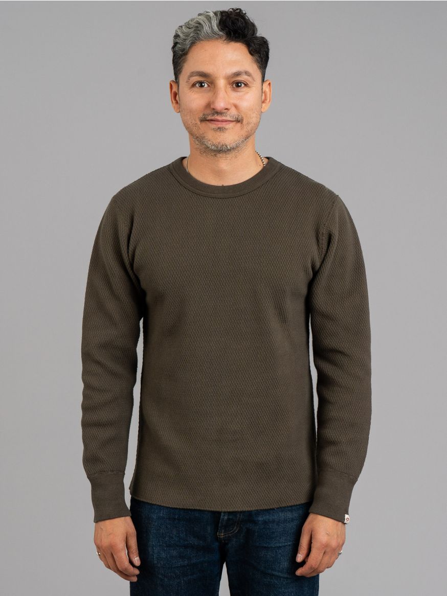 UES Double Honeycomb Thermal Long Sleeve - Olive