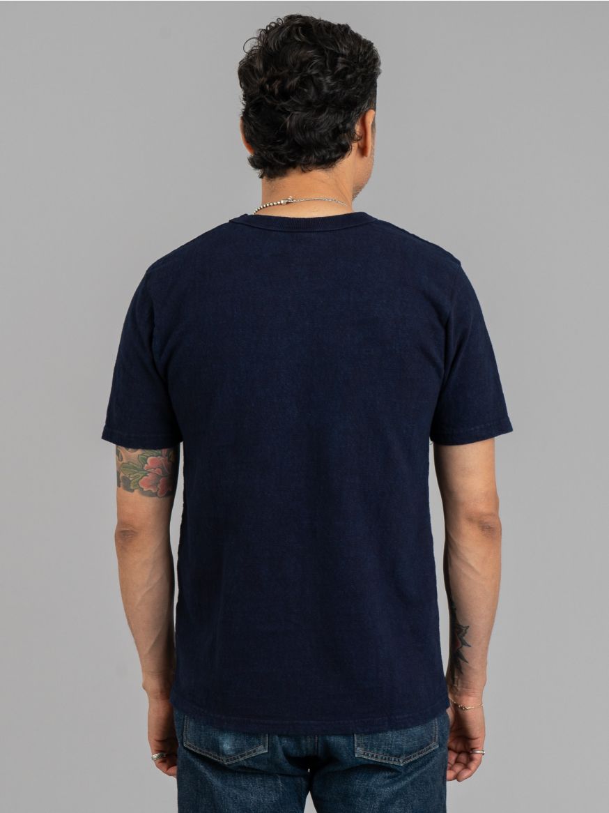 UES No.8 Slub Nep T Shirt - Indigo