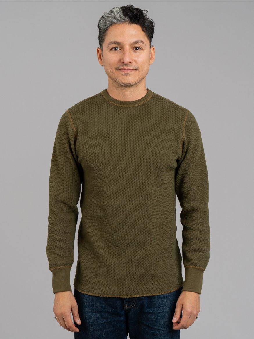 The Real McCoy's U.S. Army Military Thermal Shirt - Olive