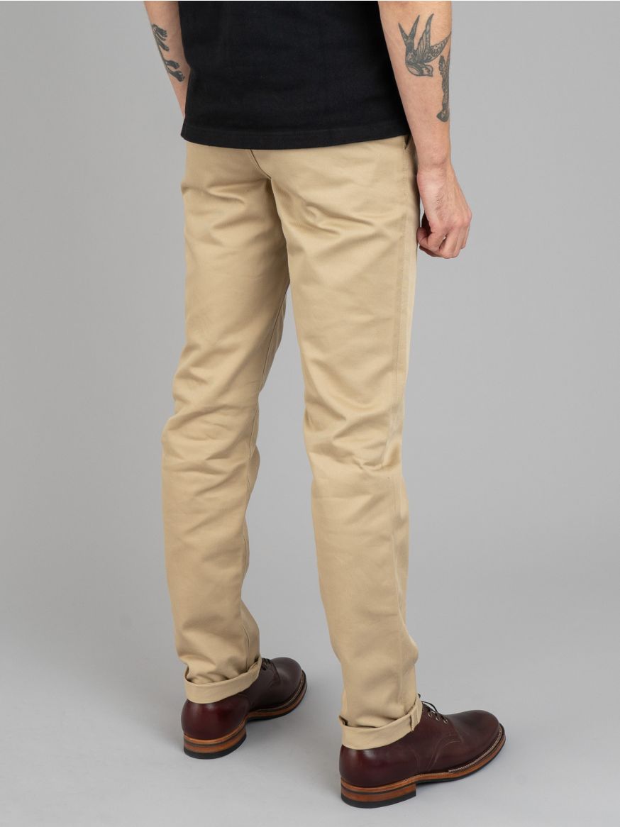 Iron Heart 12oz Heavy Cotton Regular Fit Chinos - Khaki