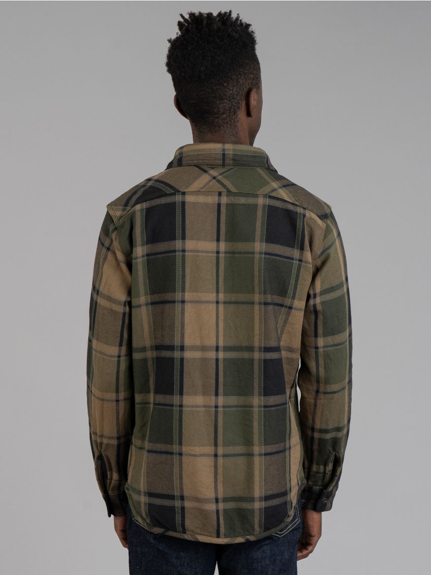 UES Extra Heavy Flannel Shirt - Olive