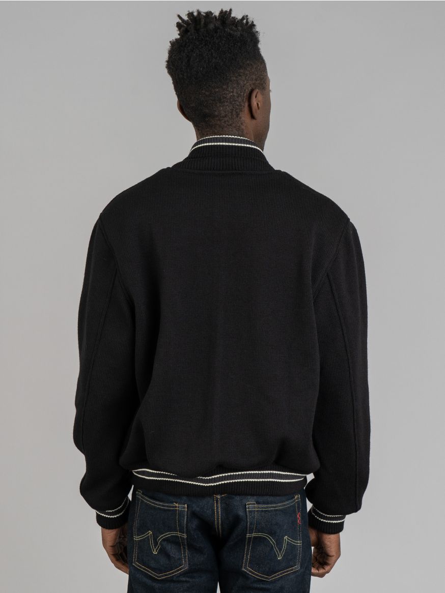 Dehen Knit Club Jacket - Black/Dark Charcoal