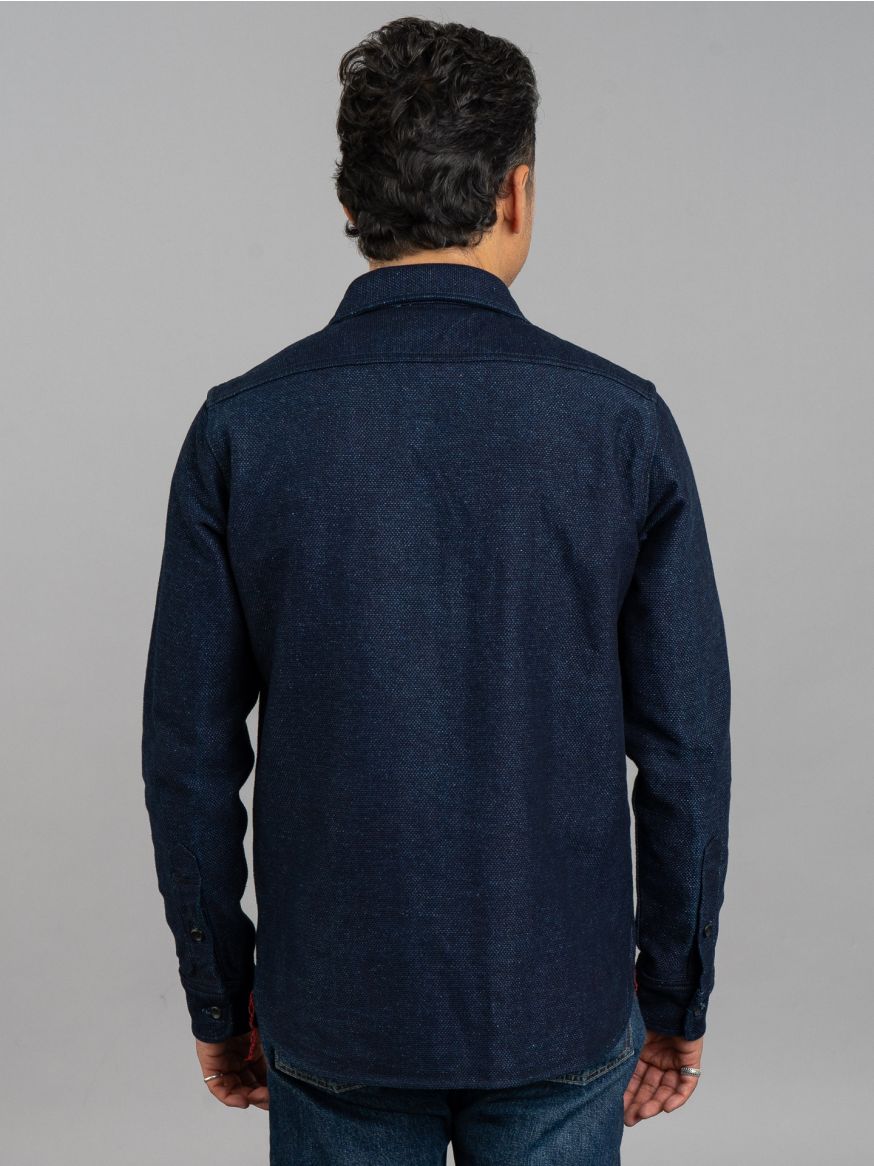 Iron Heart IHSH-397 21oz Sashiko Work Shirt - Indigo