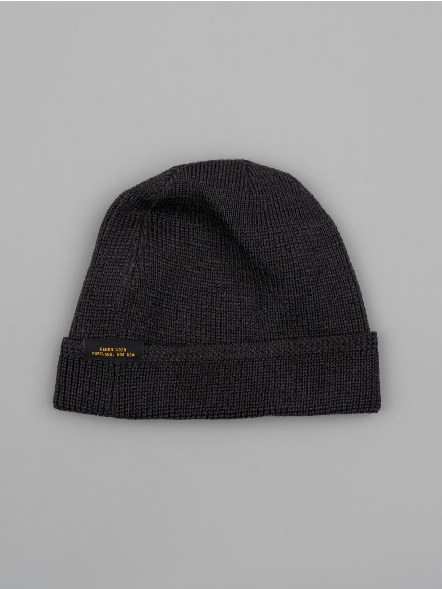 Dehen Wool Knit Watch Cap - Dark Charcoal