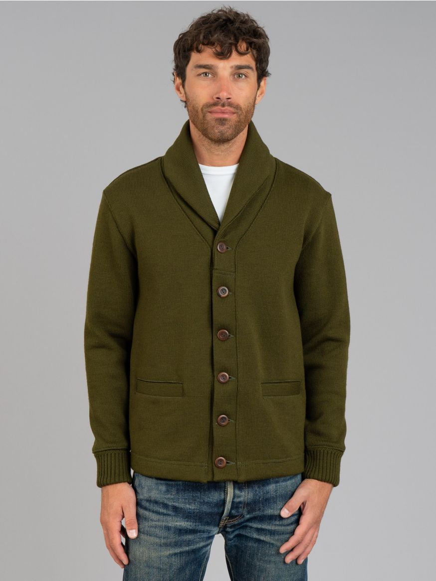 Dehen Shawl Sweater Coat - Loden