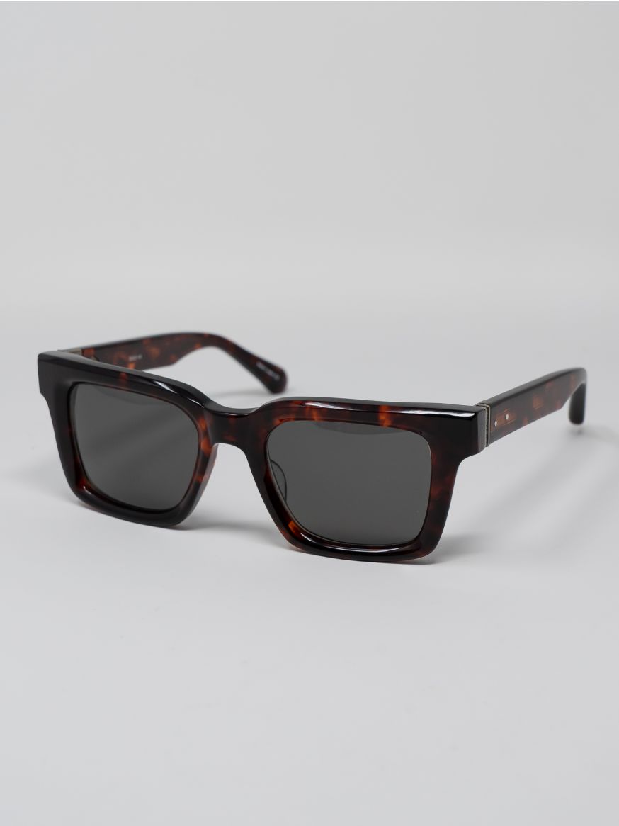 Matsuda M1033 Rectangular Sunglasses - Dark Brown Demi
