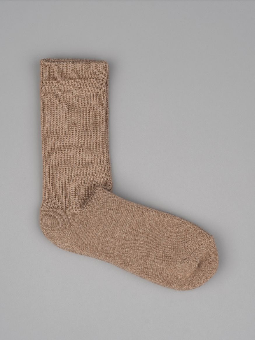 Decka Showatabé Organic Pile Socks - Brown