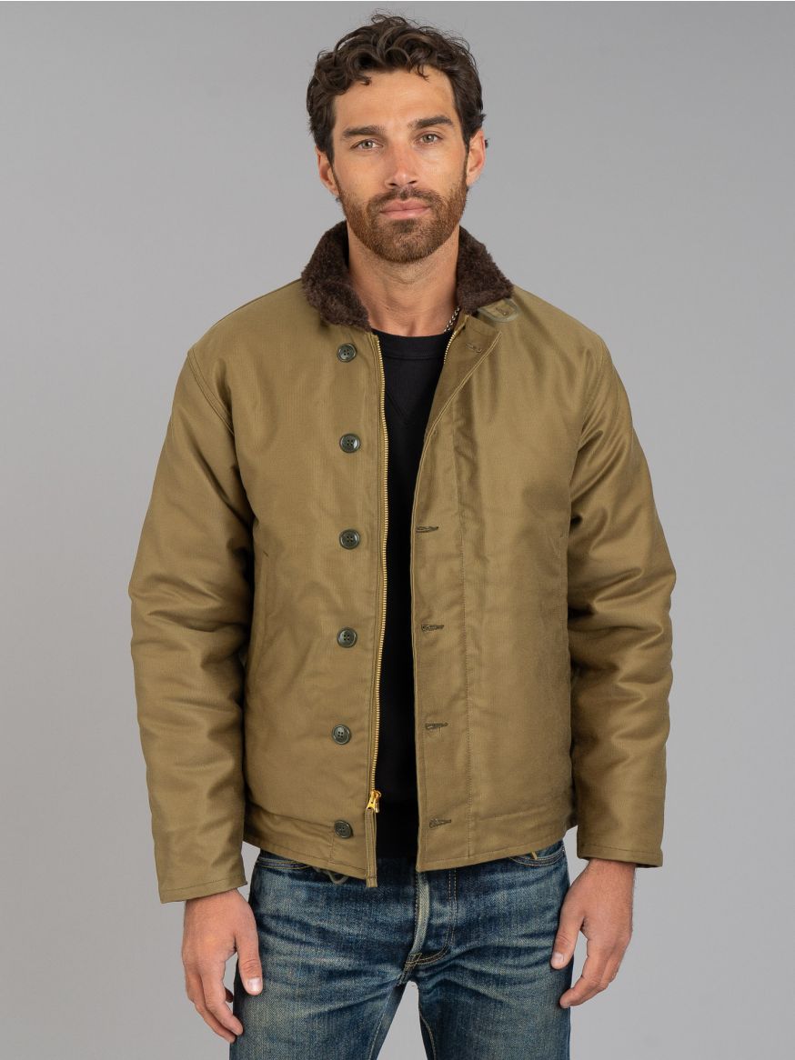 The  Real McCoy's N1 Deck Jacket - Khaki