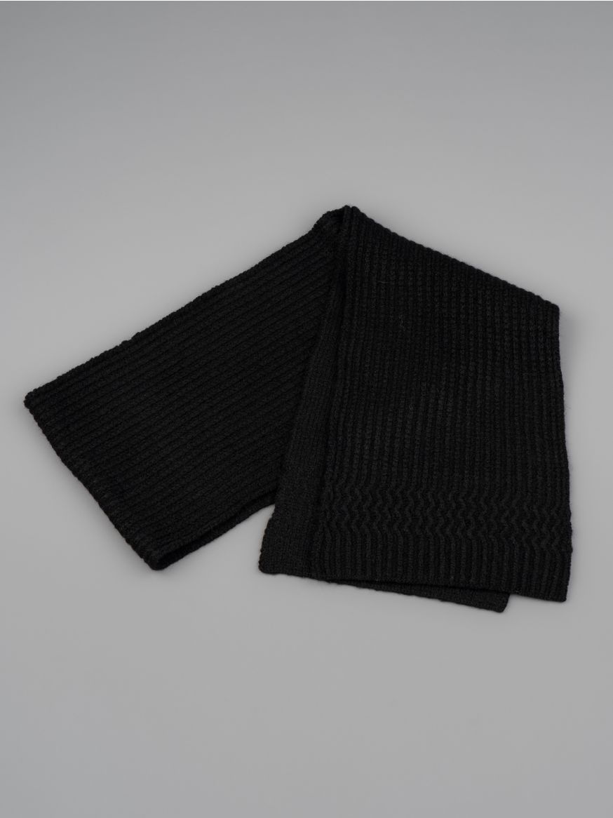 3sixteen Alpaca Rib Scarf - Black