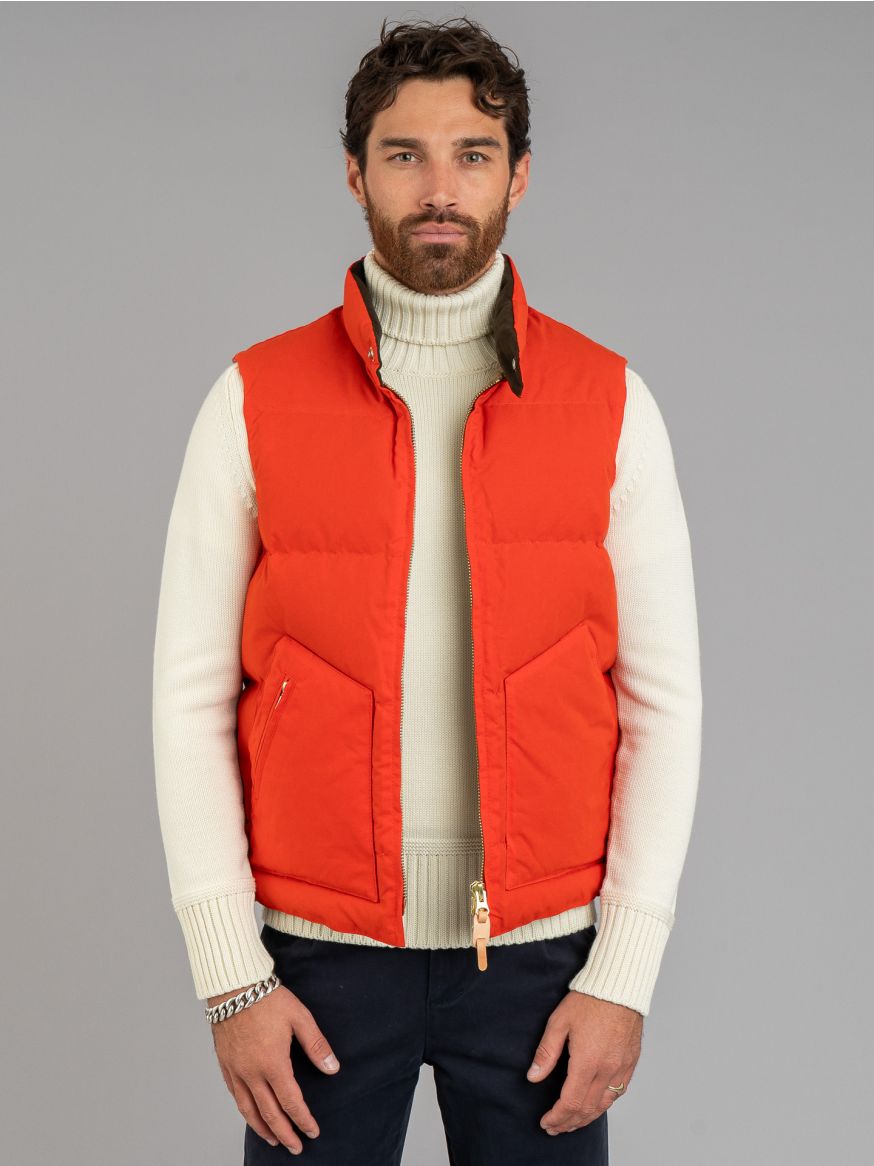 Manifattura Ceccarelli Goose Down Vest - Orange