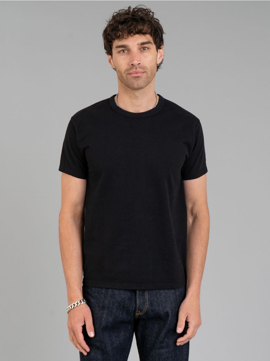 The Flat Head Plain Heavyweight T Shirt - Tonal Black