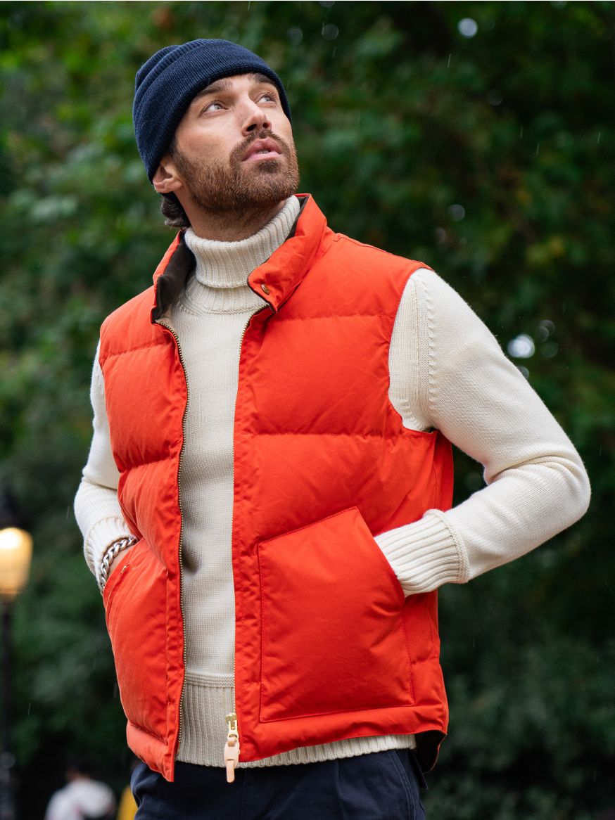 Manifattura Ceccarelli Goose Down Vest - Orange