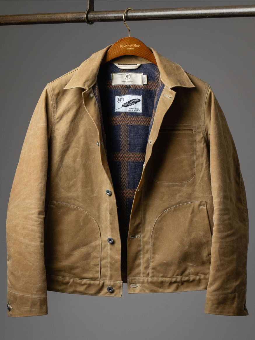 Rogue Territory x R&H Lined Waxed Canvas Supply Jacket - Tan Ridgeline